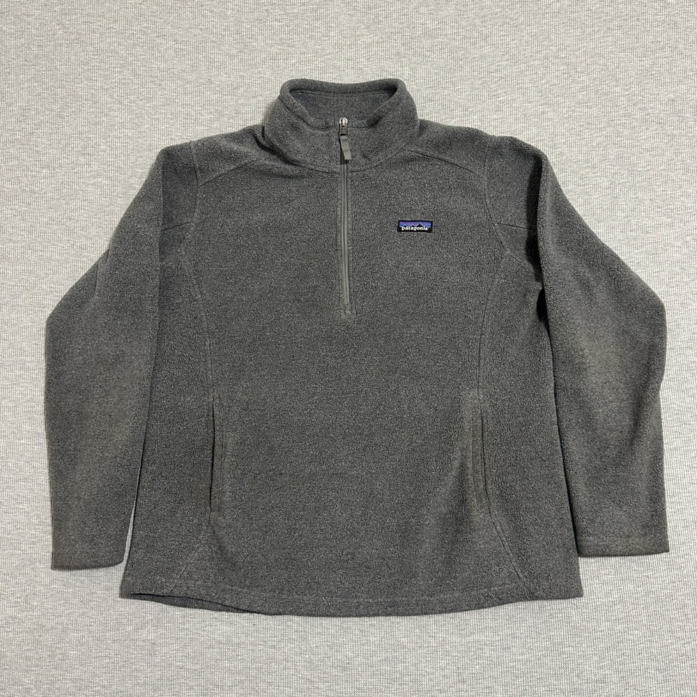 Patagonia Synchilla Marsupial Pullover Women's XL Gray Quarter Zip Fleece 23005